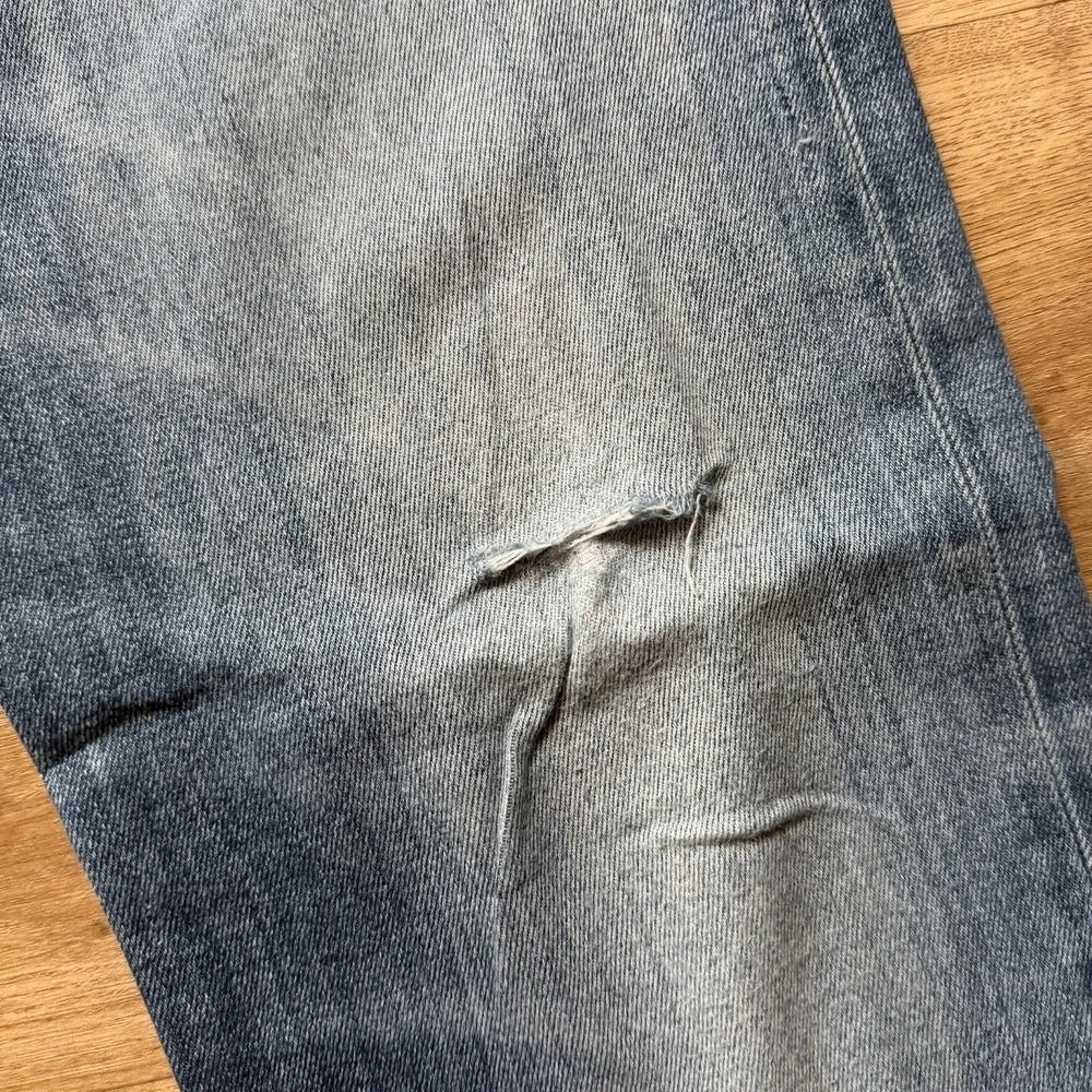 Diesel D-Bazer Jeans Men 36x34 Blue Tapered Stretch Thrashed Denim 0097Y